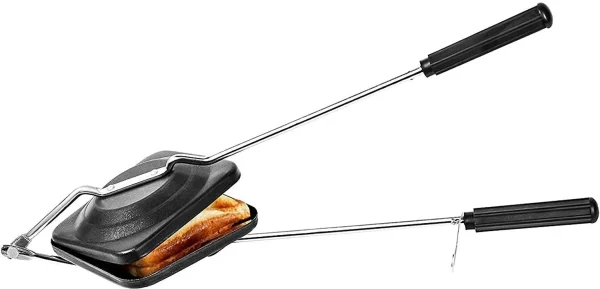 SYADEL Non Stick Aluminium Manual Sandwich Maker Gas Toaster Toast Sandwich Maker