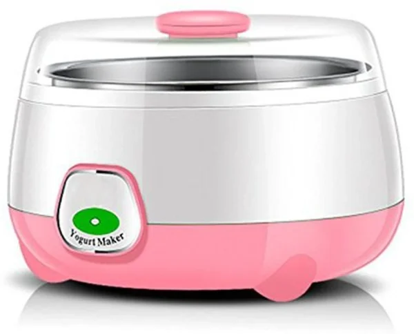 TAPUJI Electric Automatic Yogurt Maker Mini Portable Yogurt Making Machine Stainless Steel Container with Lid Kitchen Appliance Yogurt Maker (Multi...
