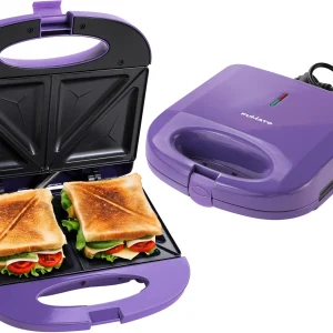 The Better Home by Fumato Presswich 750W Sandwich Maker, 2 Slice Grill, Non-Stick Grill Plates,3- 1 Grill Sandwich Maker