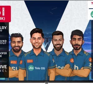 Thomson 139 cm (55 inch) QLED Ultra HD (4K) Smart JioTele OS TV with 48W Sound Output | 2 Speaker | 450 Nits Brightness | Dolby Audio |…