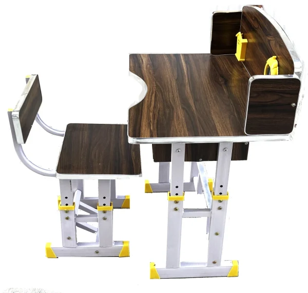 TOBY Height Adjustable Multifunctional Kid's study Table & Chair /kids study desk/ Metal Desk Chair
