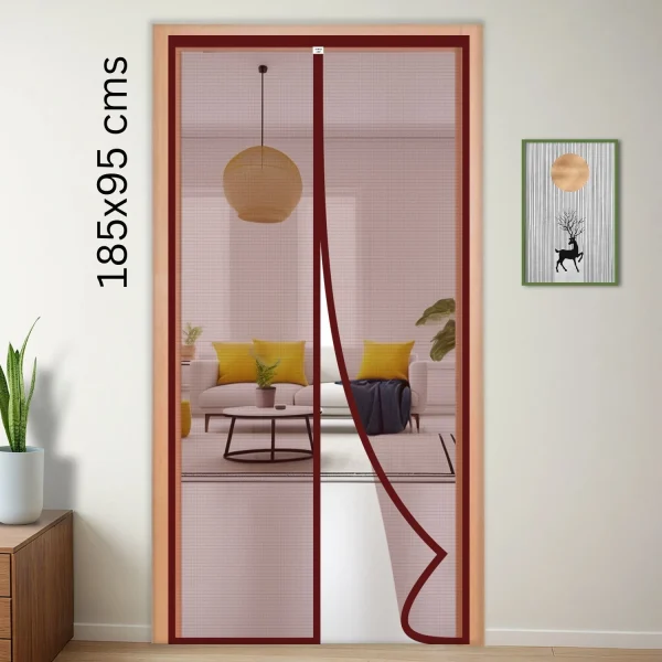 TurtleGrip Auto-Closing Magnetic Door Mosquito Polyester Washable Adults Mosquito Net