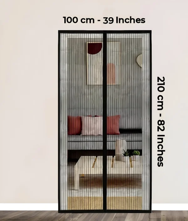 Twolight Magnetic Mesh Screen Door – Auto-Close Insect Mesh Curtain for Doors & Balconies Polyester Washable Adults Mosquito Net