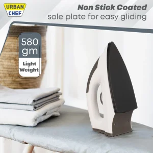 Urban Chef by Urban Chef Stainless Steel light Weight Electric 1000 W Dry Iron
