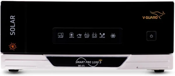 V-Guard Smart Pro 1200s Solar Inverter with Mobile App Control Smart Pro 1200 with 3 Year Warranty Solar Compatible Pure Sine Wave Inverter