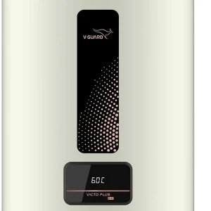 V-Guard Victo Plus DG 15 L Storage Water Geyser Shock Prevention Module | Digital Display | BEE 5 Star Rating | Advanced 4 Layer Safety | Suitable…