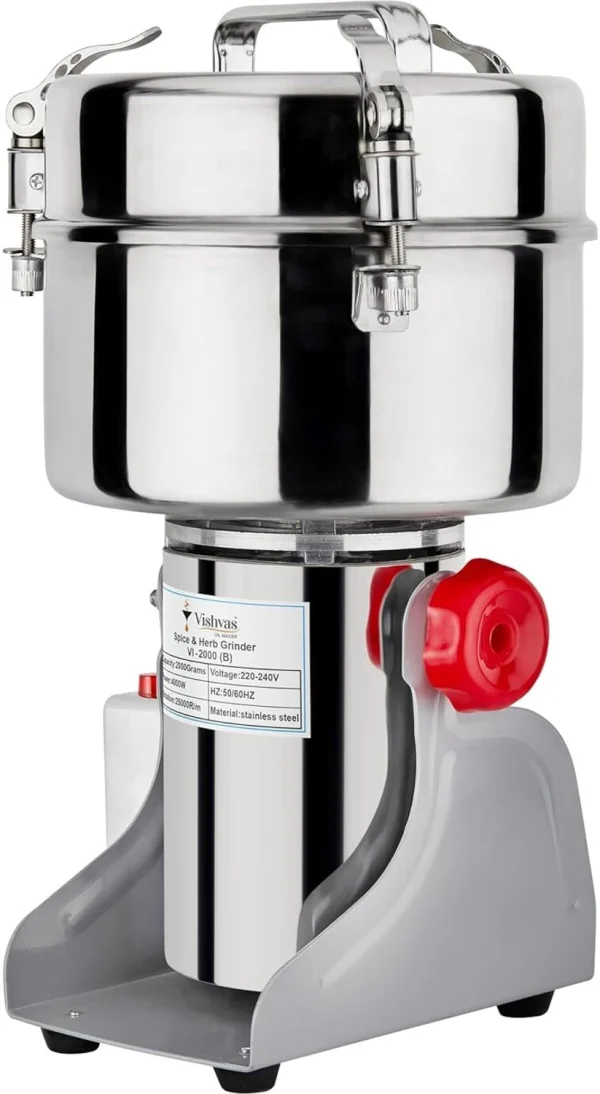 Vishvas Oil Maker VI-2000(B) Masala/Spices Grinder Machine with Capacity 2kg 220 W Food Processor