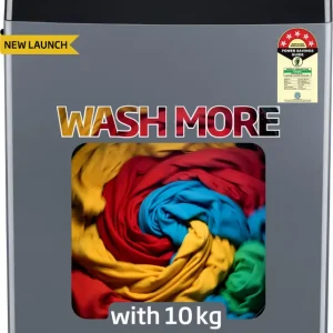 Voltas Beko 10 kg Fully Automatic Top Load Washing Machine Black, Grey