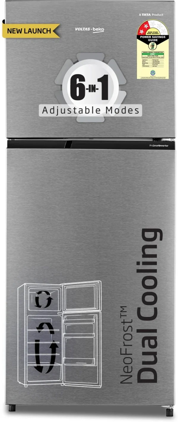 Voltas Beko 283 L Frost Free Double Door 2 Star Refrigerator