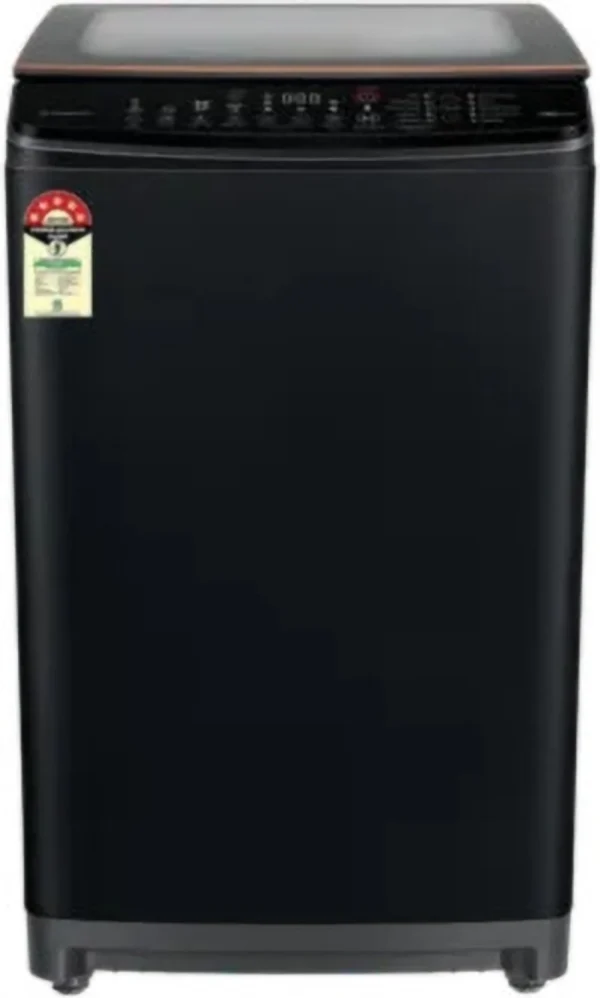 Voltas Beko 7.5 kg Fully Automatic Top Load Washing Machine with In-built Heater Black