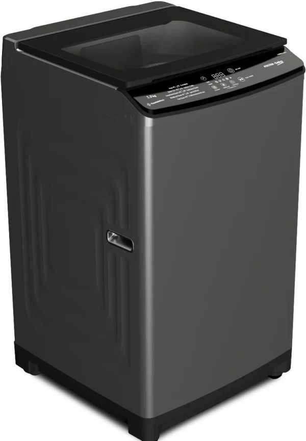 Voltas Beko 7 kg Fully Automatic Top Load Washing Machine with In-built Heater Grey