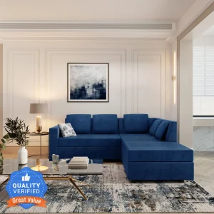 Wakefit Skiver Fabric 5 Seater Sofa