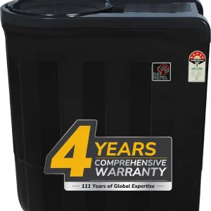Whirlpool 7.5 kg 5 Star with Memory Retention, End of Cycle Buzzer and Collar Scrubber Semi Automatic Top Load Washing Machine Black, Grey