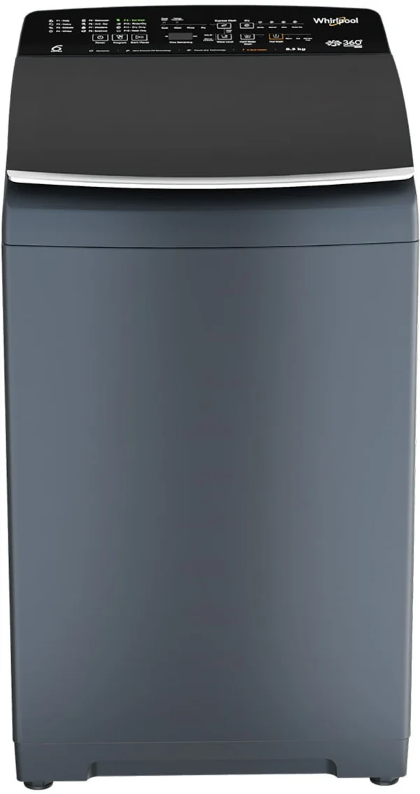 Whirlpool 8.5 kg Fully Automatic Top Load Washing Machine with In-built Heater Grey