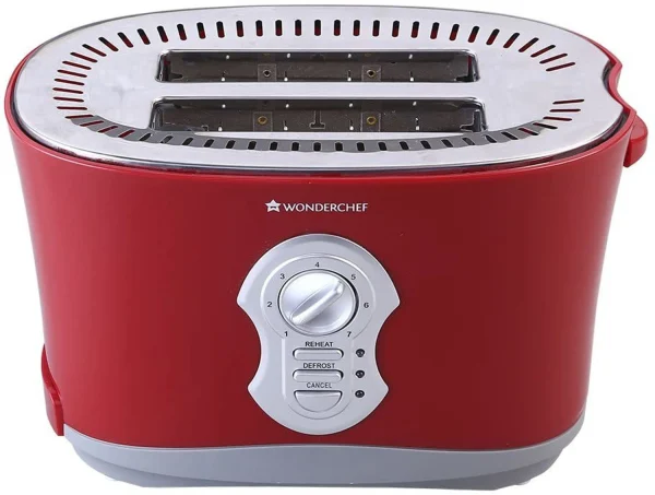 WONDERCHEF Crimson Edge Slice Toaster Plus 800 W Pop Up Toaster